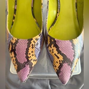 NINE WEST Snakeskin Pattern Women's Heels Sz 9